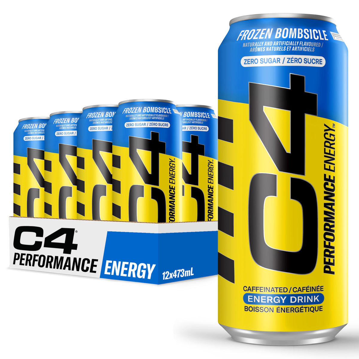 Cellucor C4 Energy Drink, Frozen Bombsicle, 473mL, 12 Count