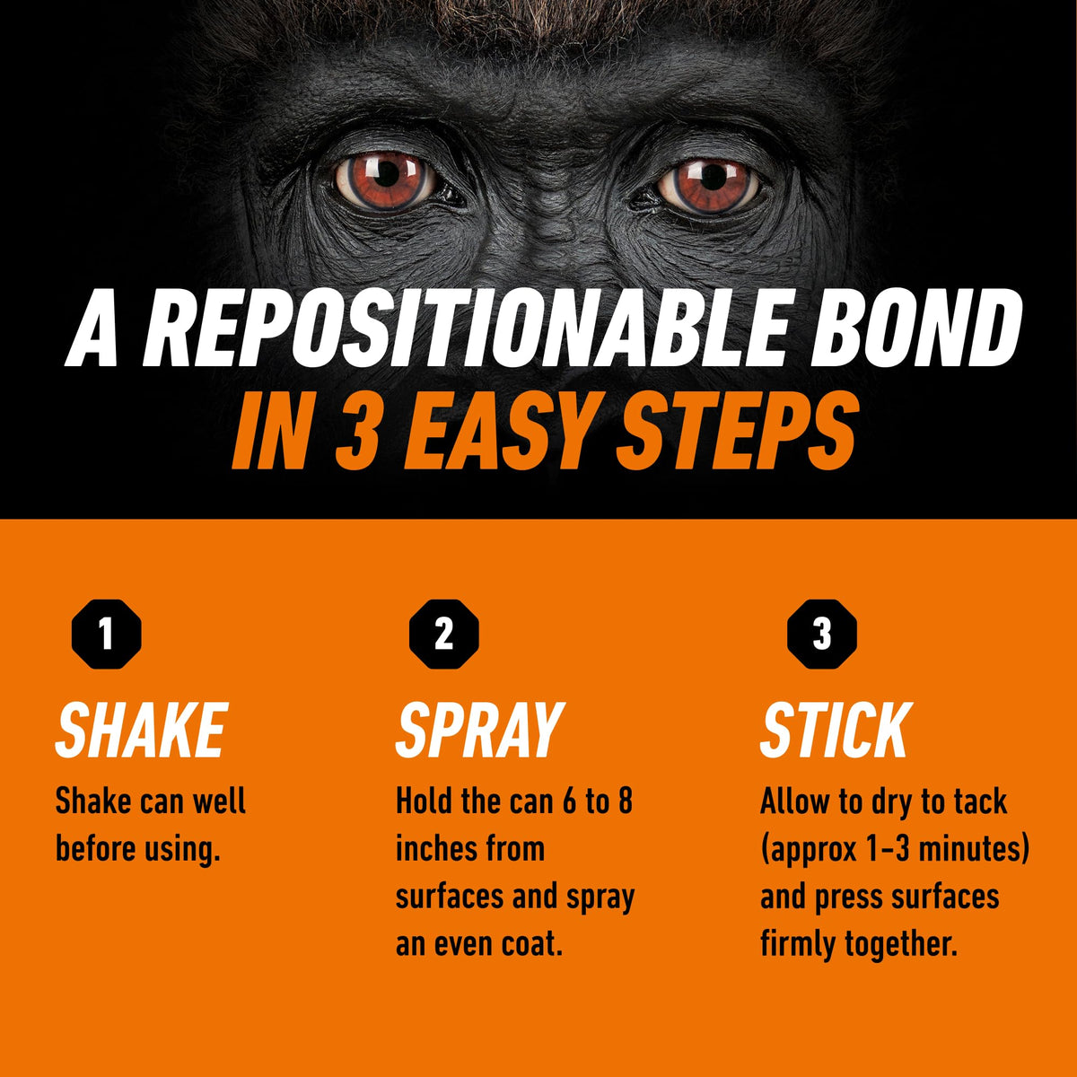Gorilla Ultimate Multi Surface Spray Adhesive, 345g