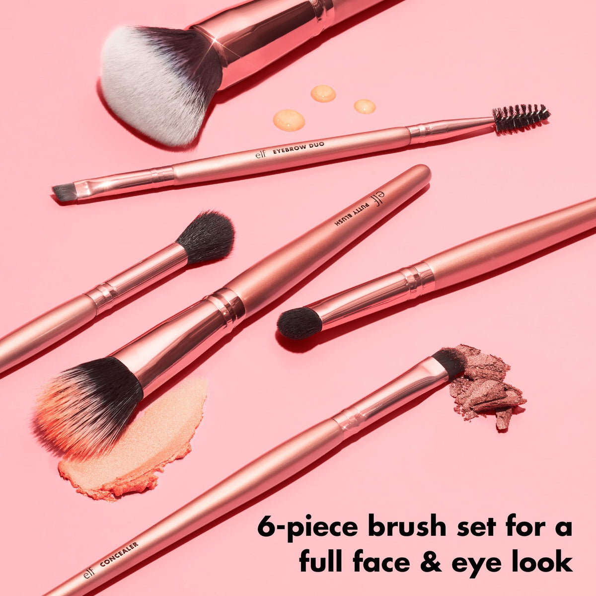 e.l.f. Flawless Face Kit, 6-Piece Brush Collection