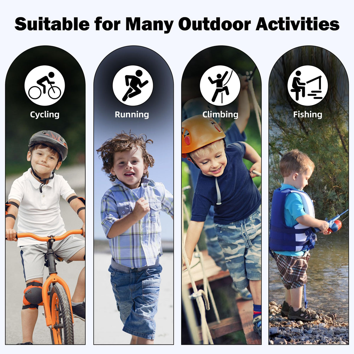 Kids' UV400 Sports Sunglasses (3 Pack)