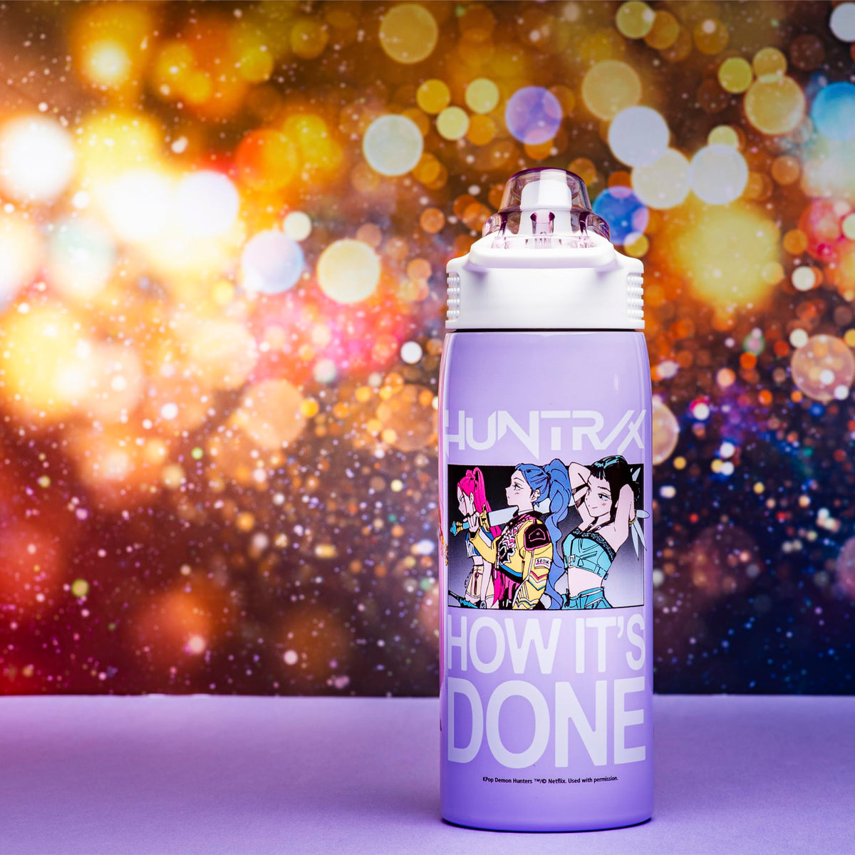 Zak Designs Kpop Demon Hunters Kids Water Bottle, Sage, 19 oz
