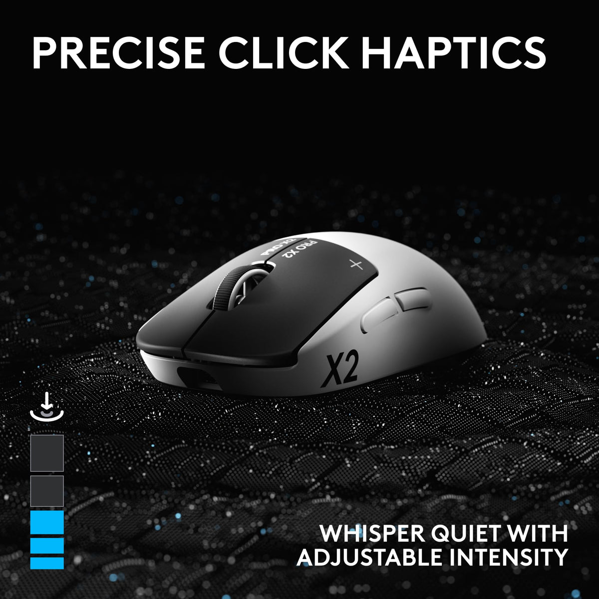 Logitech G PRO X2 Superstrike Wireless Gaming Mouse, Black/White