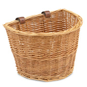 ProSource Wicker Bike Basket Front Cargo, Light Brown