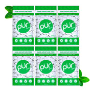 PUR Xylitol Spearmint Chewing Gum, 55 Pieces, Pack of 6