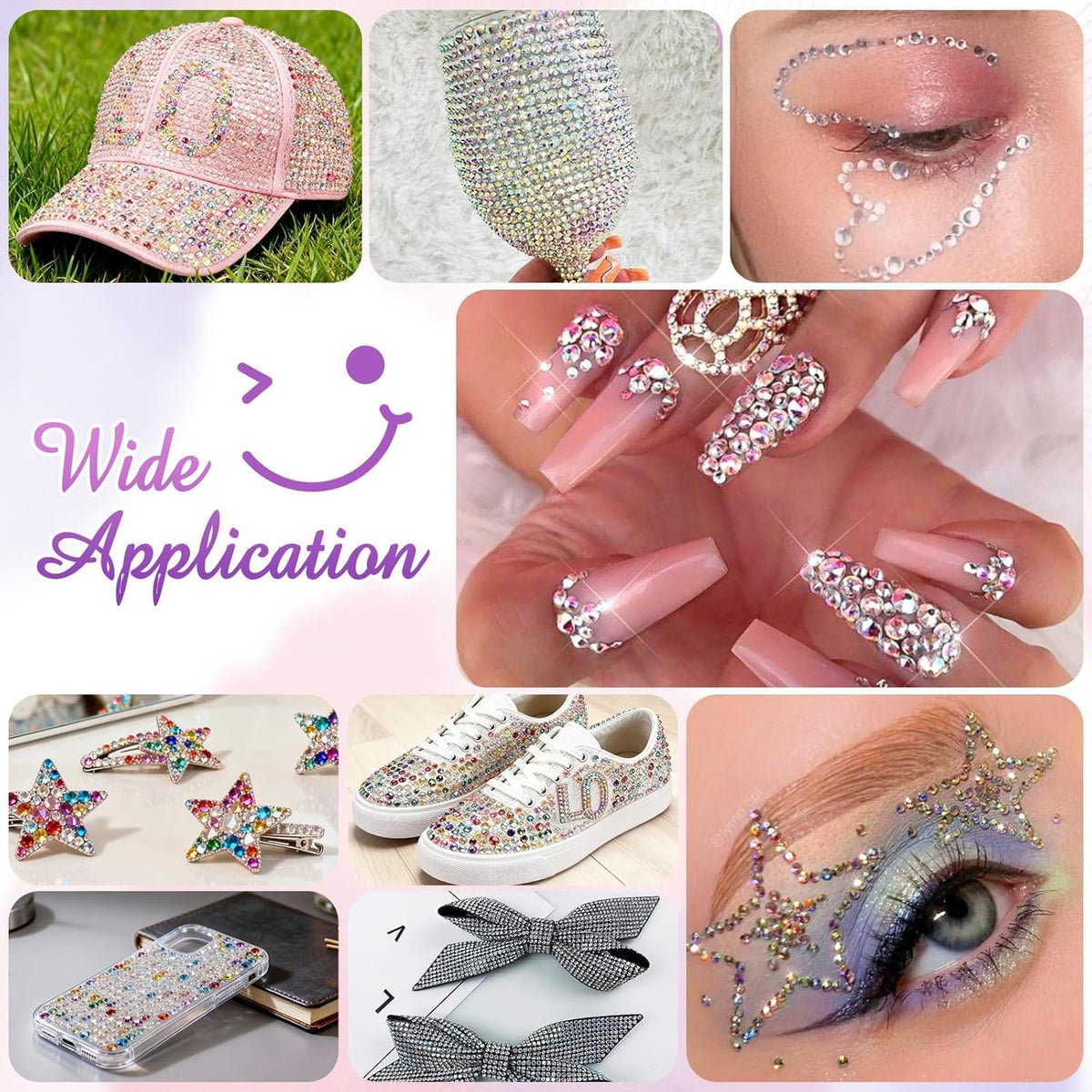 Jelly Rhinestones Bedazzling Kit, 42 Colors, 32000 Pieces, 3 mm
