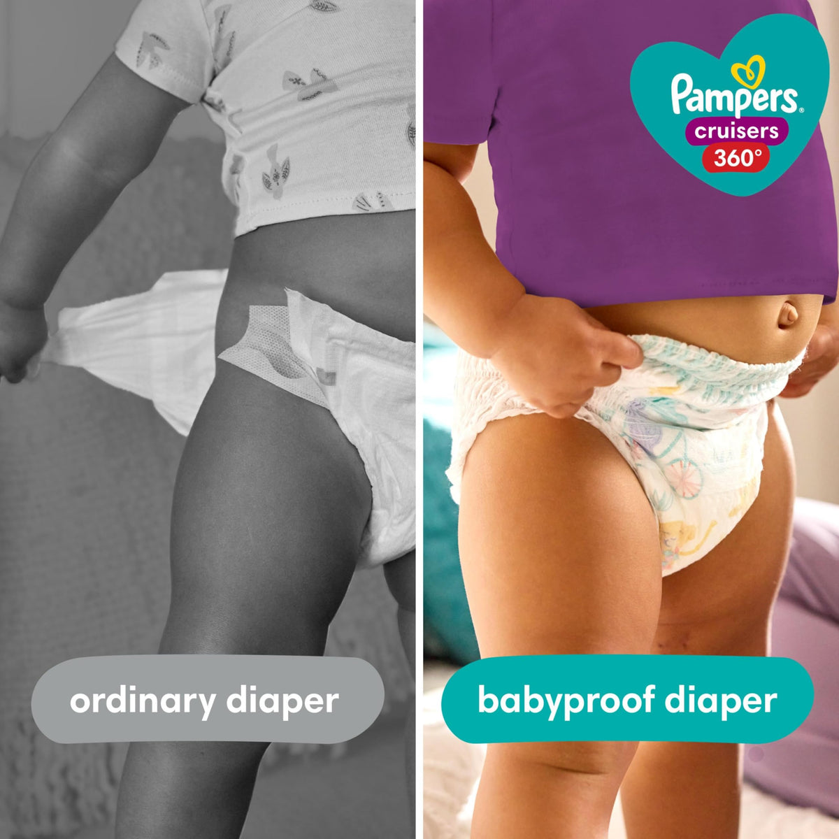 Pampers Cruisers 360 Pull-On Diapers, Size 5, 128 Count