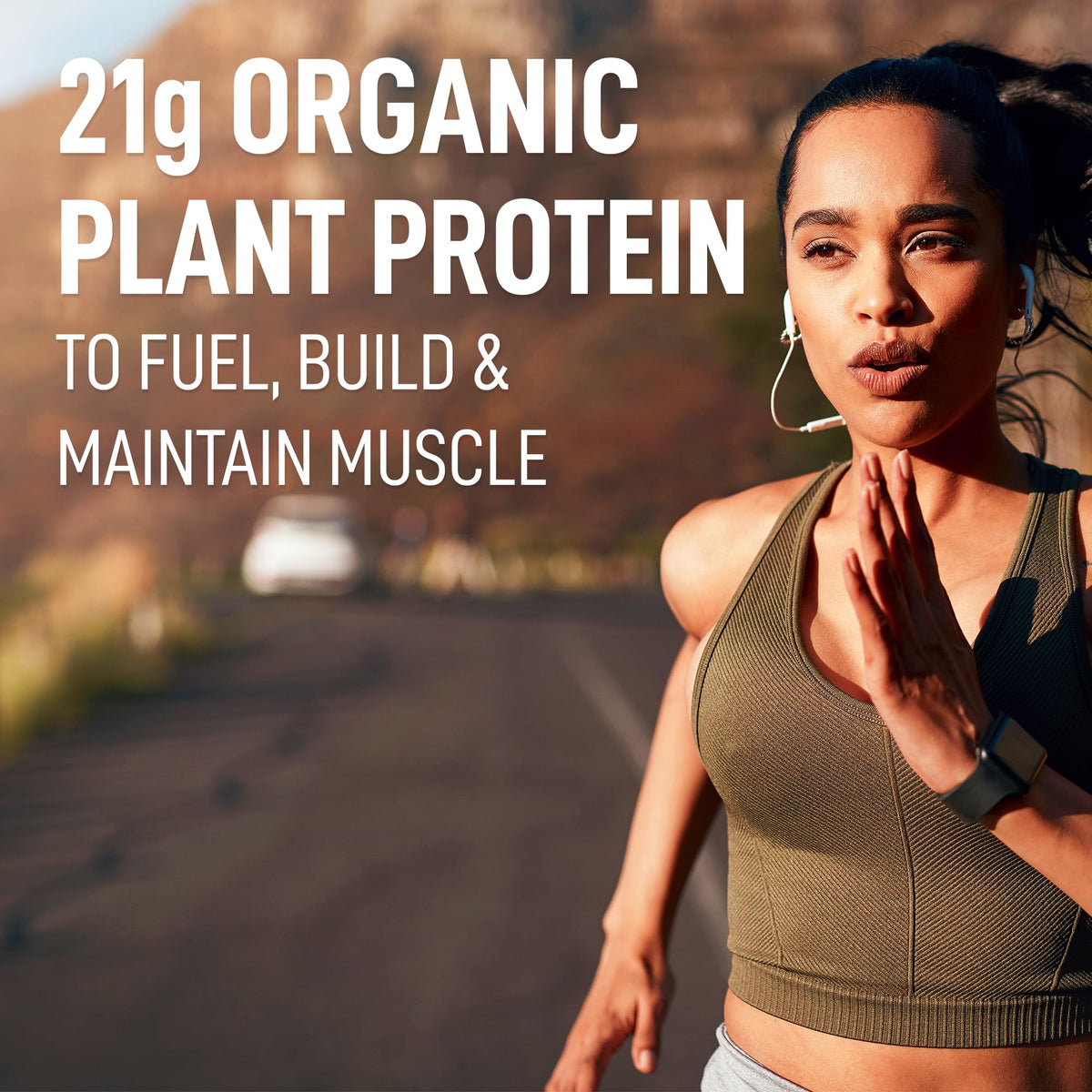 LeanFit Organic Plant-Based Protein, Natural Chocolate, 1.5 kg