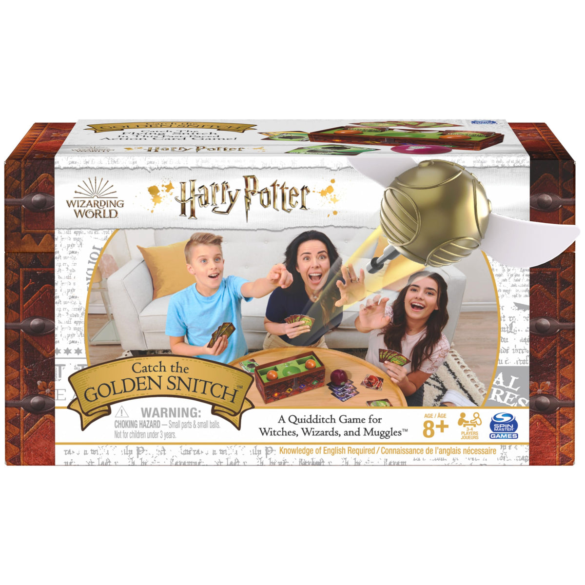 Harry Potter Catch the Golden Snitch Quidditch Board Game, Ages 8+