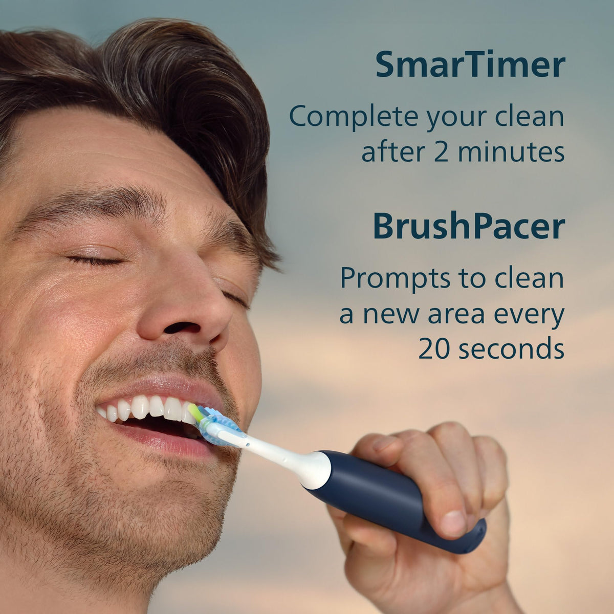 Philips Sonicare 5950 Rechargeable Electric Toothbrush, Blue, 2 Heads