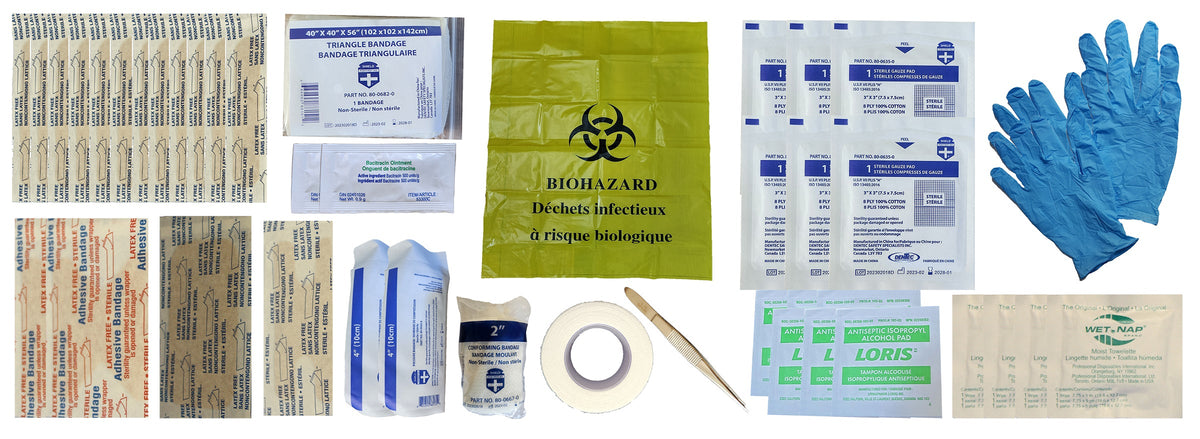 CSA Z1220-17 Type 1 Personal First Aid Kit, 10-Unit Plastic Box