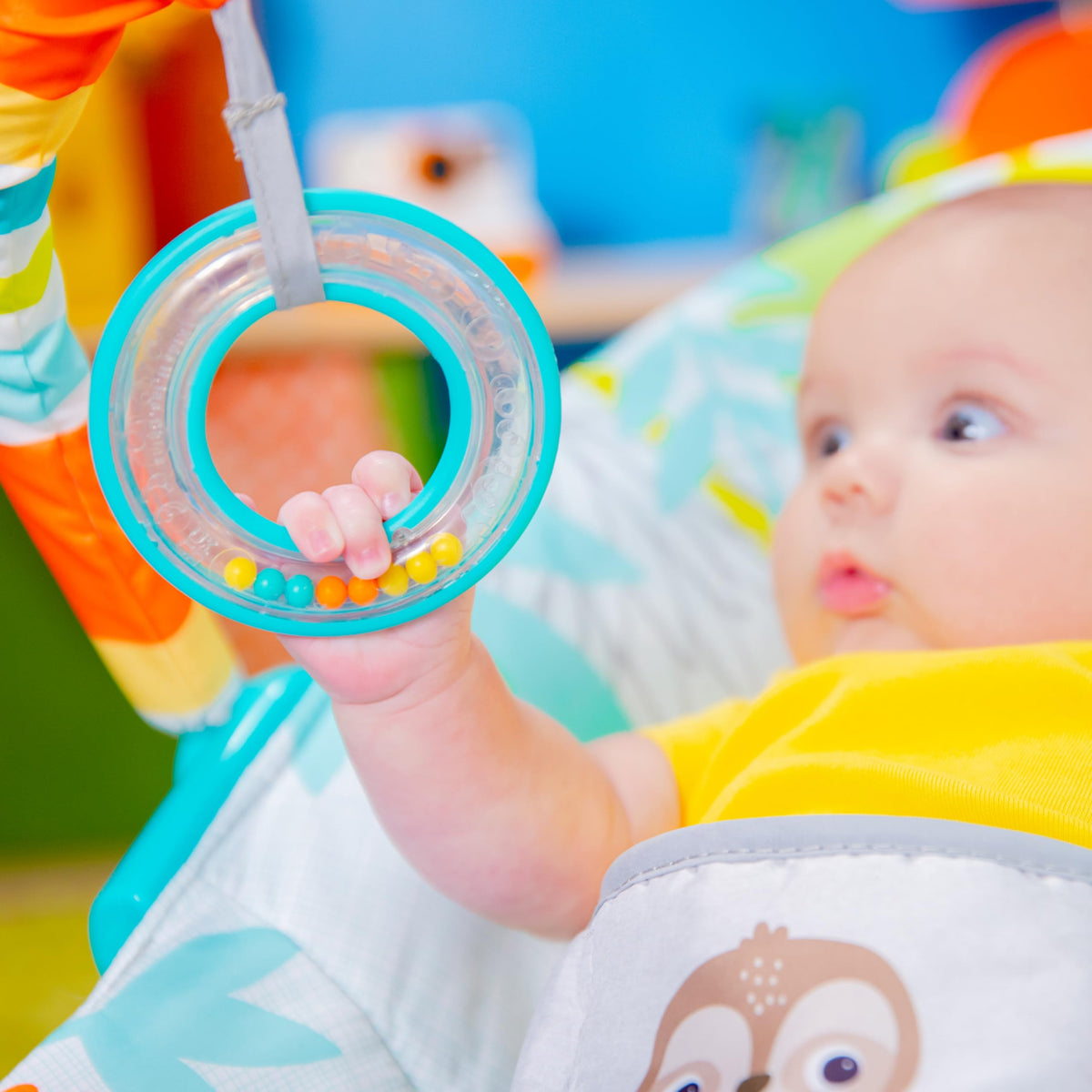 Bright Starts Rainforest Vibes Vibrating Baby Bouncer
