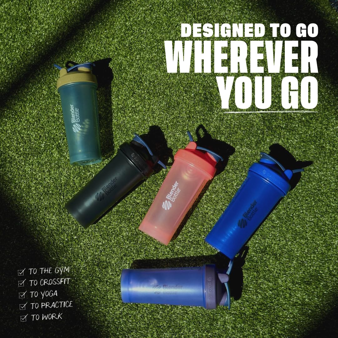 BlenderBottle Classic V2 Shaker Bottle, 45-Ounce, Black