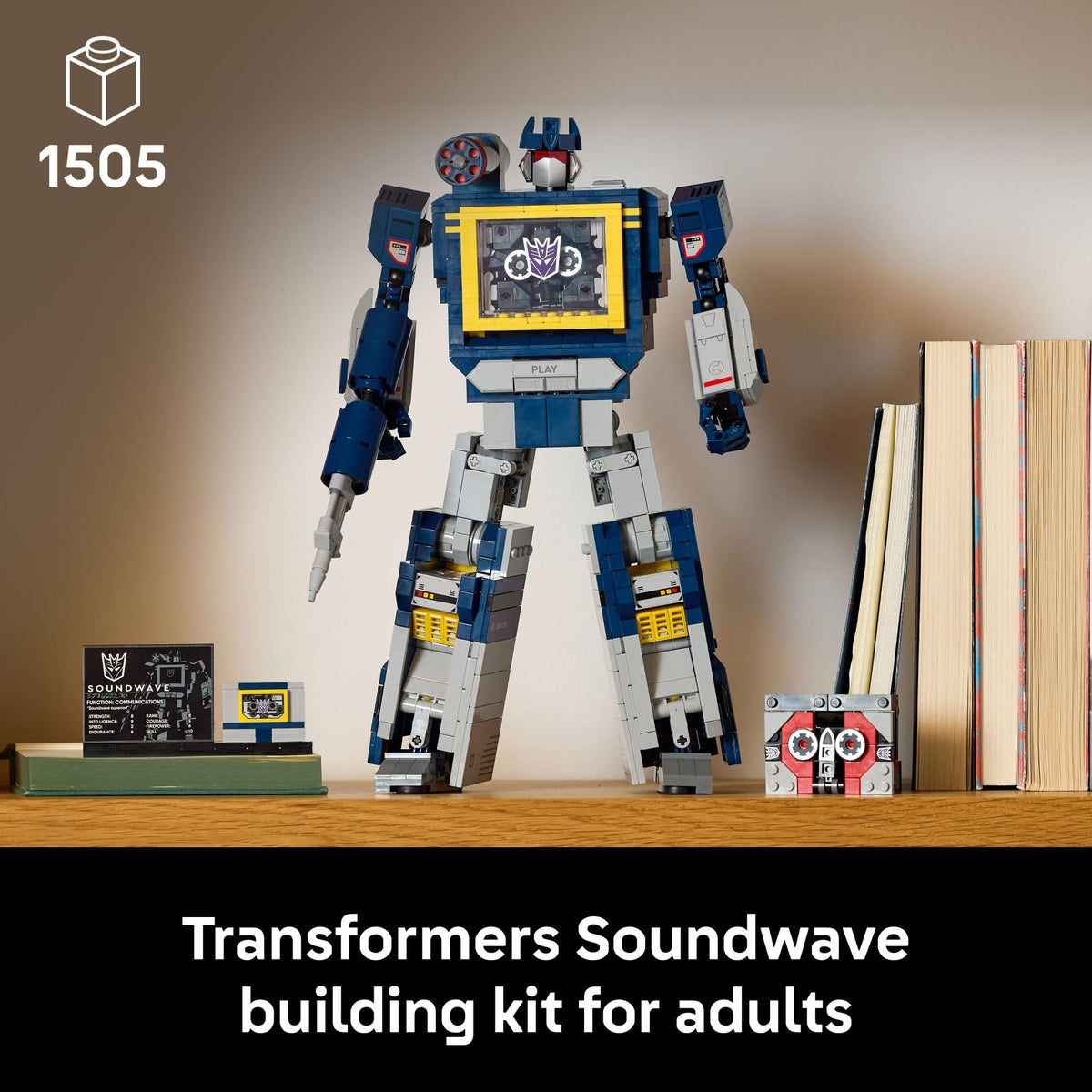 LEGO Icons Transformers: Soundwave Building Set, 10358