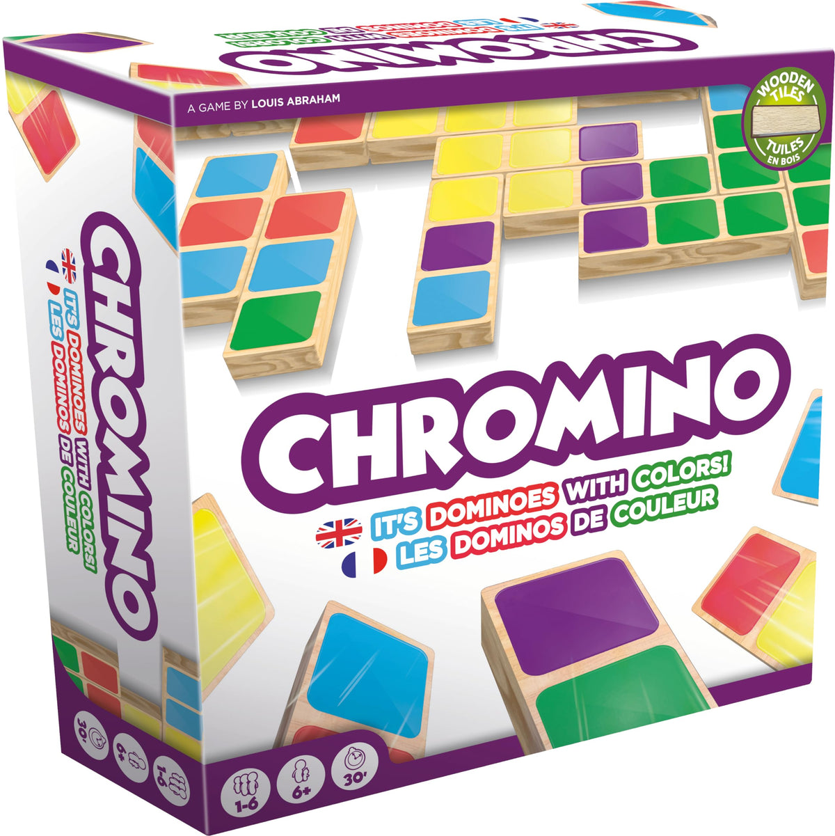Chromino Game by Asmodee, Bilingual French/English