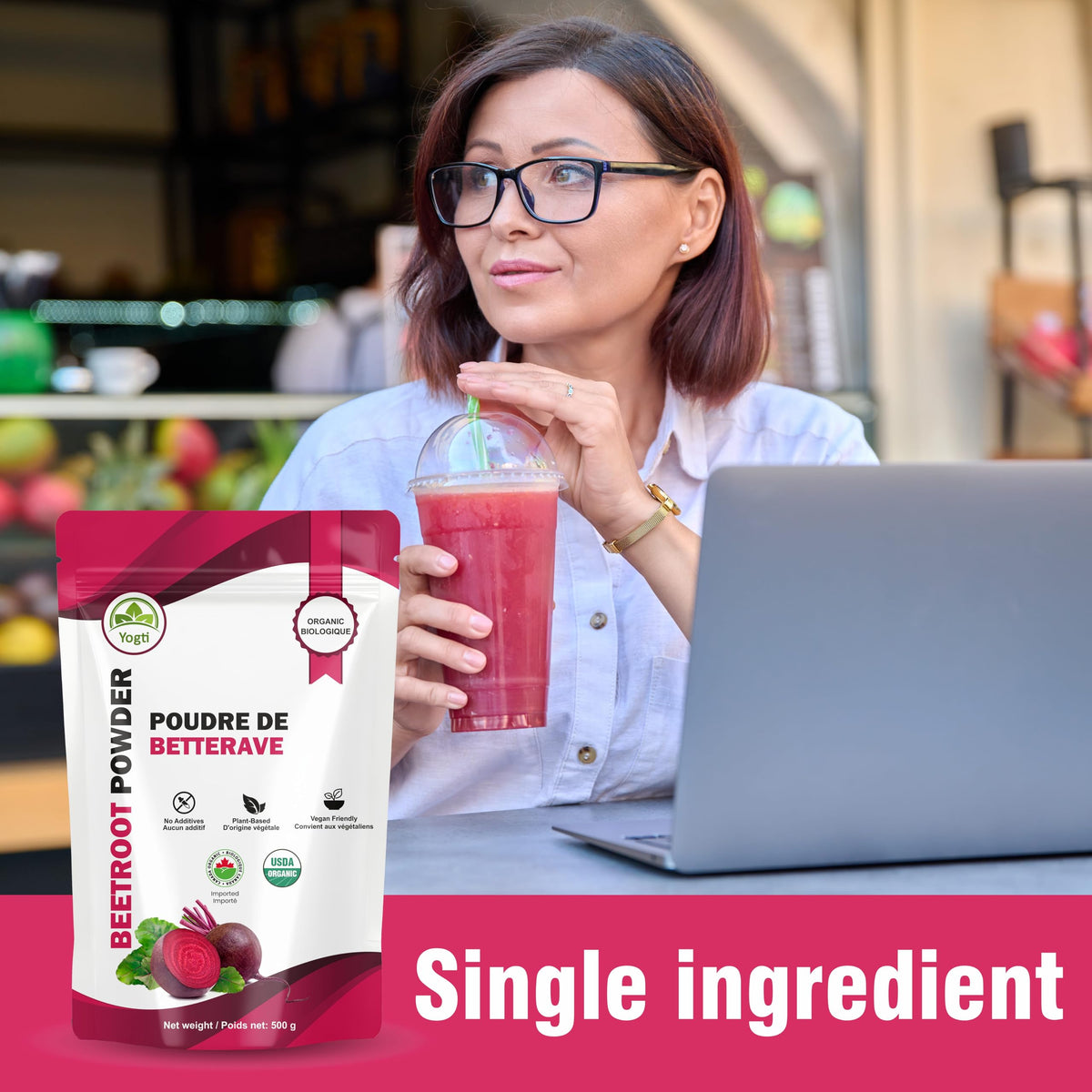Yogti Organic Beetroot Powder, 500g