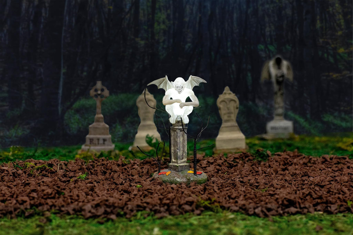 Department 56 Village Gargoyle Watching Over The Graveyard, 4 Inch
