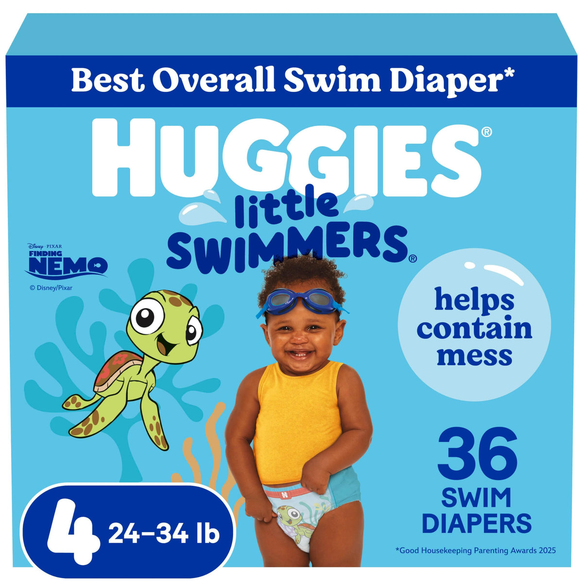 Huggies Little Swimmers Swim Diapers, Size 4 Medium, 36 Count