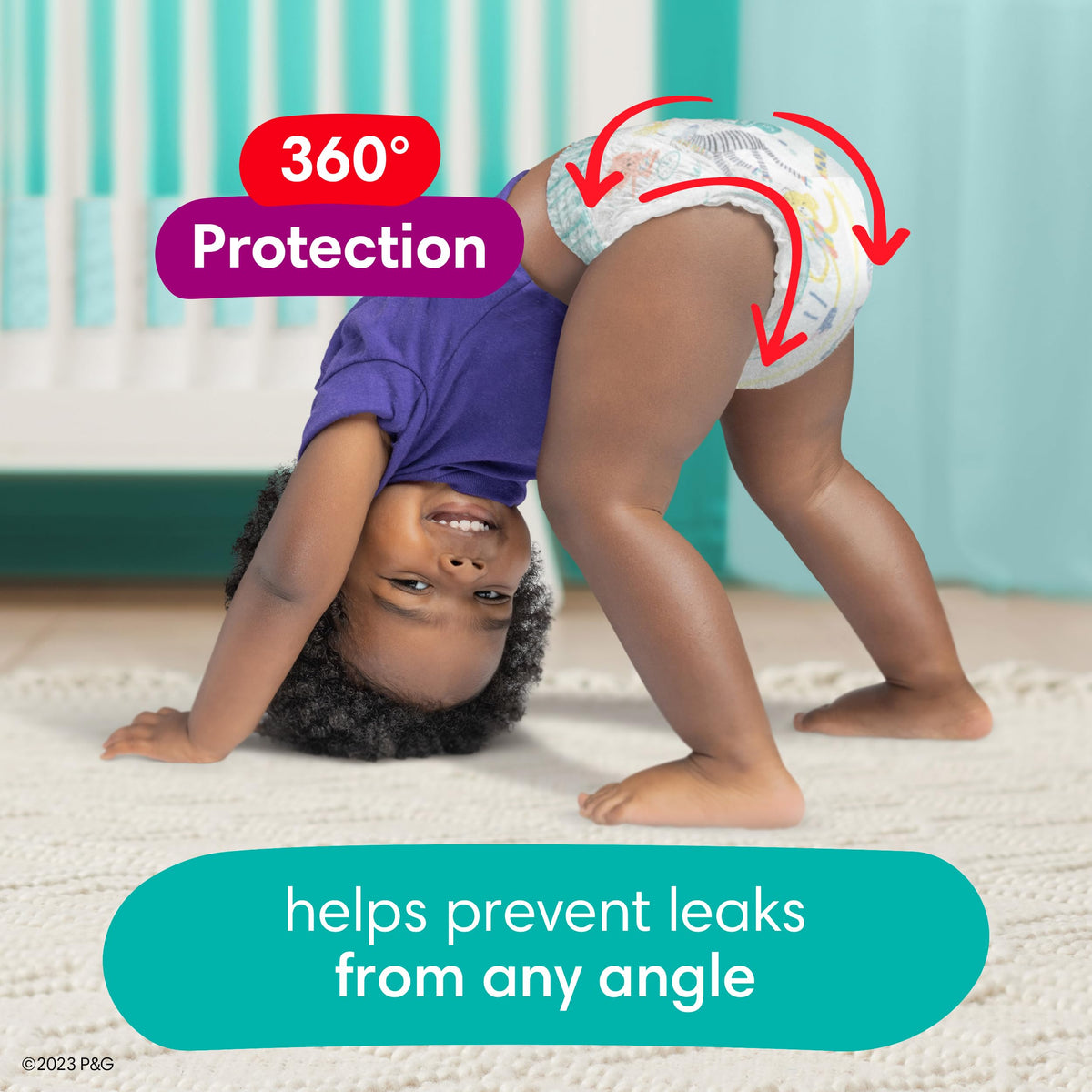 Pampers Cruisers 360 Pull-On Diapers, Size 6, 104 Count
