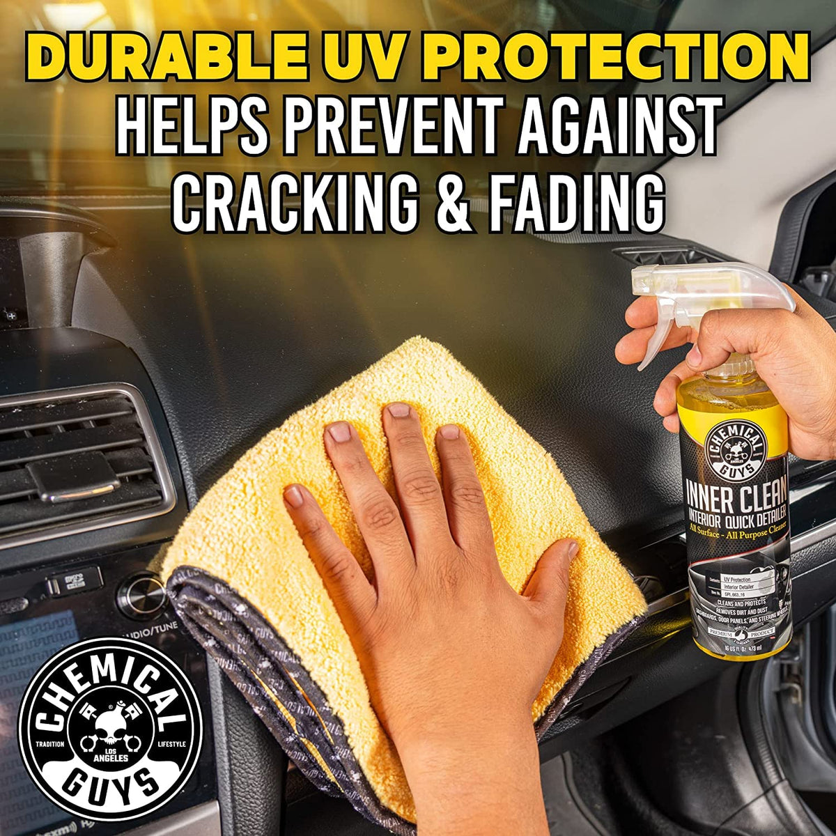 Chemical Guys InnerClean Interior Quick Detailer, 473ml, 2 Pack