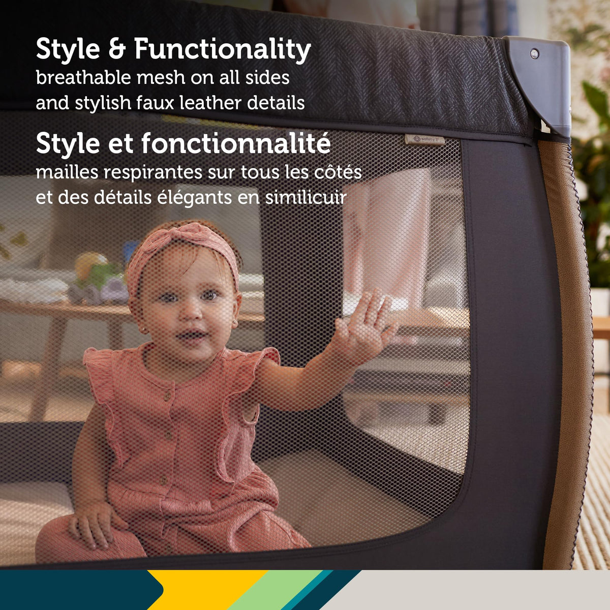 Safety 1st Amherst 3-in-1 Baby Playard, Stardust
