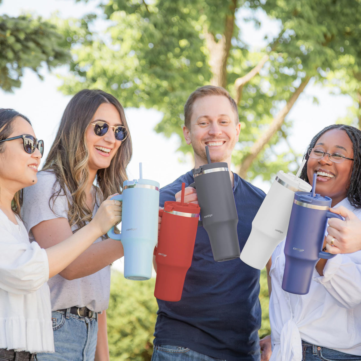 Contigo Streeterville Insulated Tumbler with Straw, 40oz, Salt