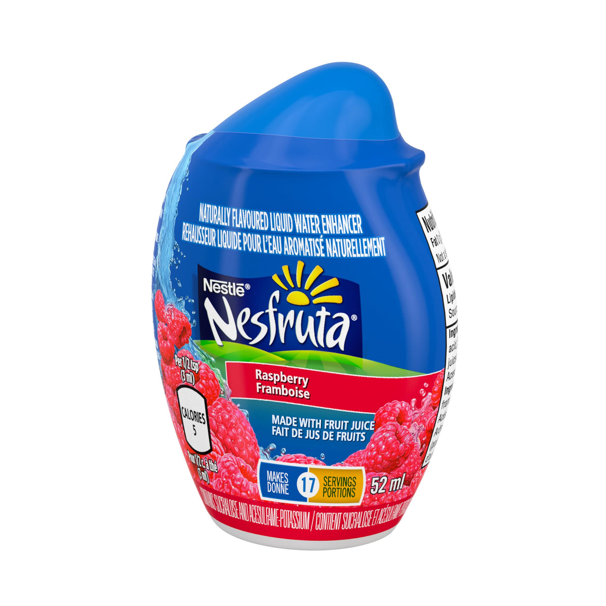 Nesfruta Raspberry Liquid Water Enhancer, 12 Bottles, 780 g