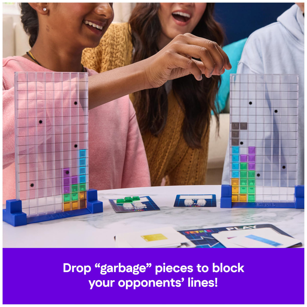 Spin Master Tetris: The Board Game, 2-4 Players, Ages 8+