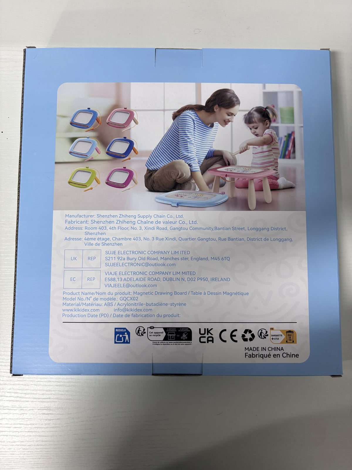 Kikidex Magnetic Drawing Board for Toddlers, Soft Pink
