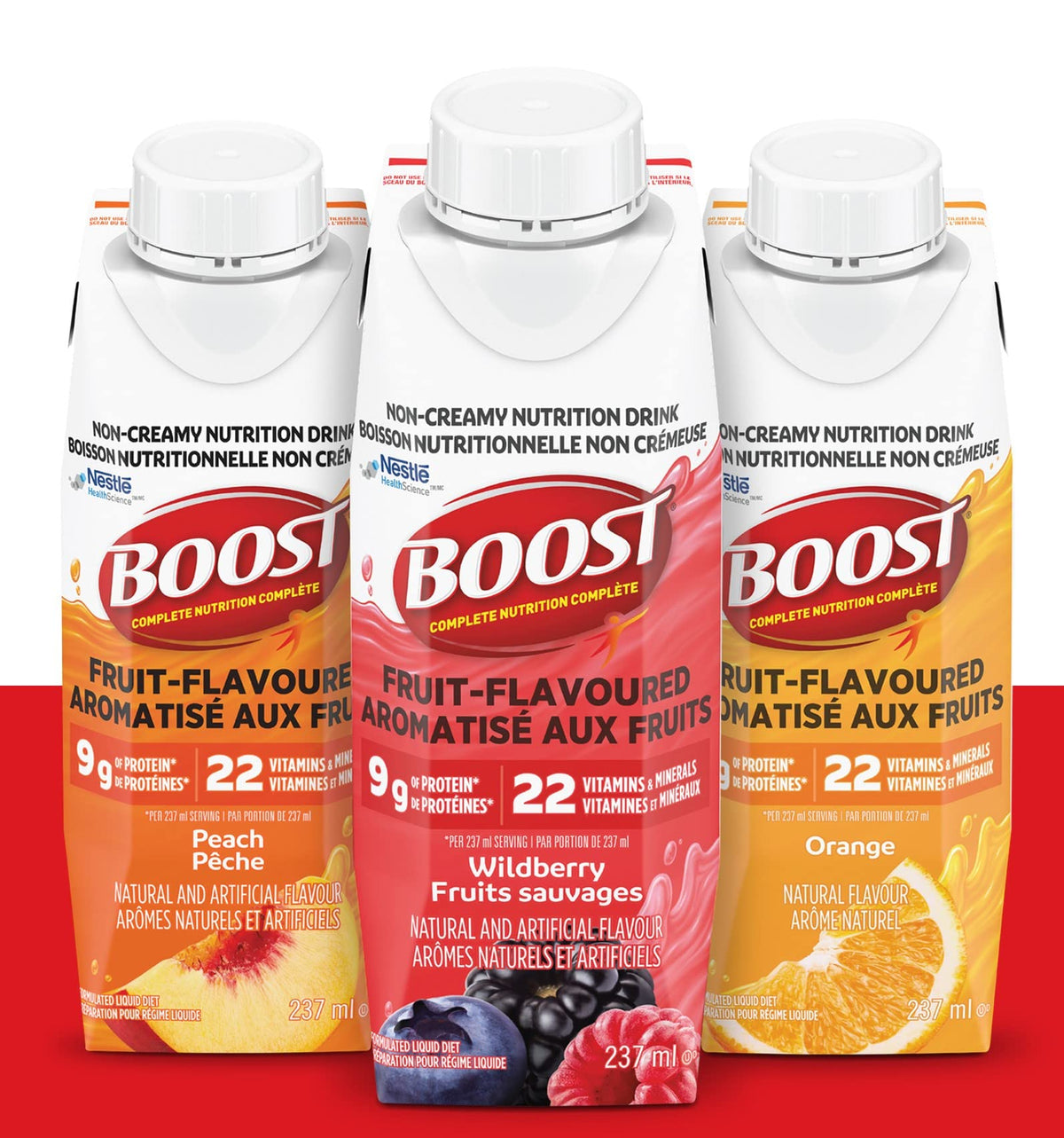 Boost Fruit Flavoured Drink Variety Pack, 237 ml, 24 Count