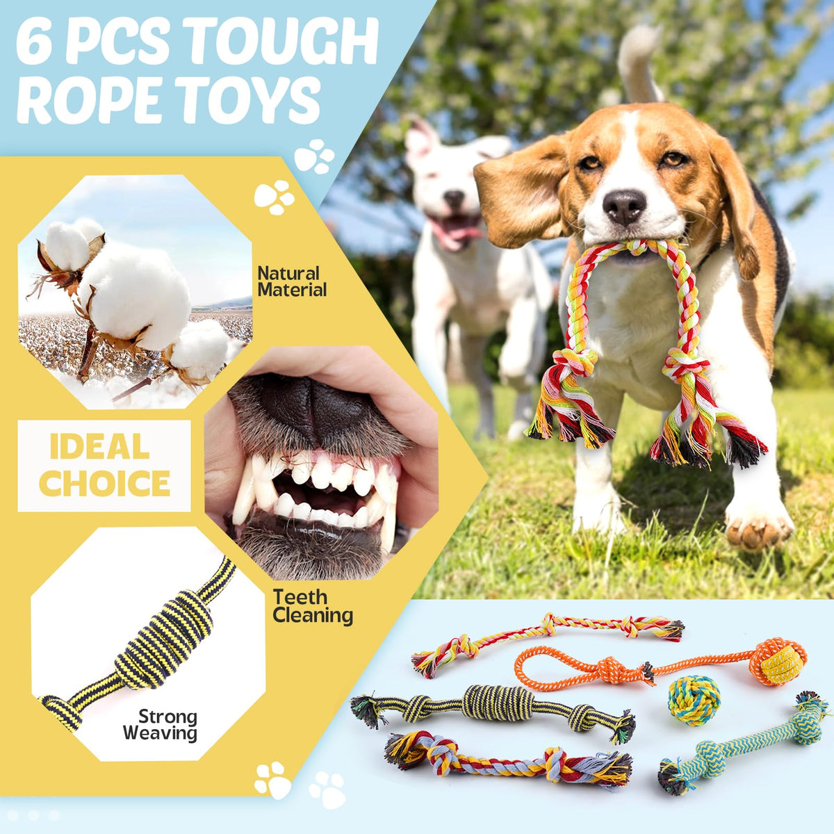 LOYEE Puppy Chew Toy Set, 21 Pieces