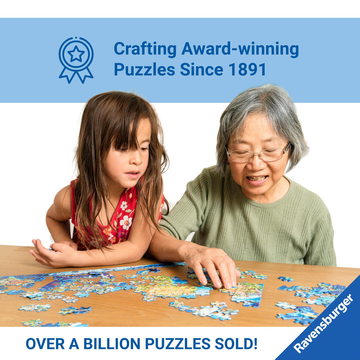Ravensburger Minecraft Biomes Jigsaw Puzzle Set, 3 x 49 Piece