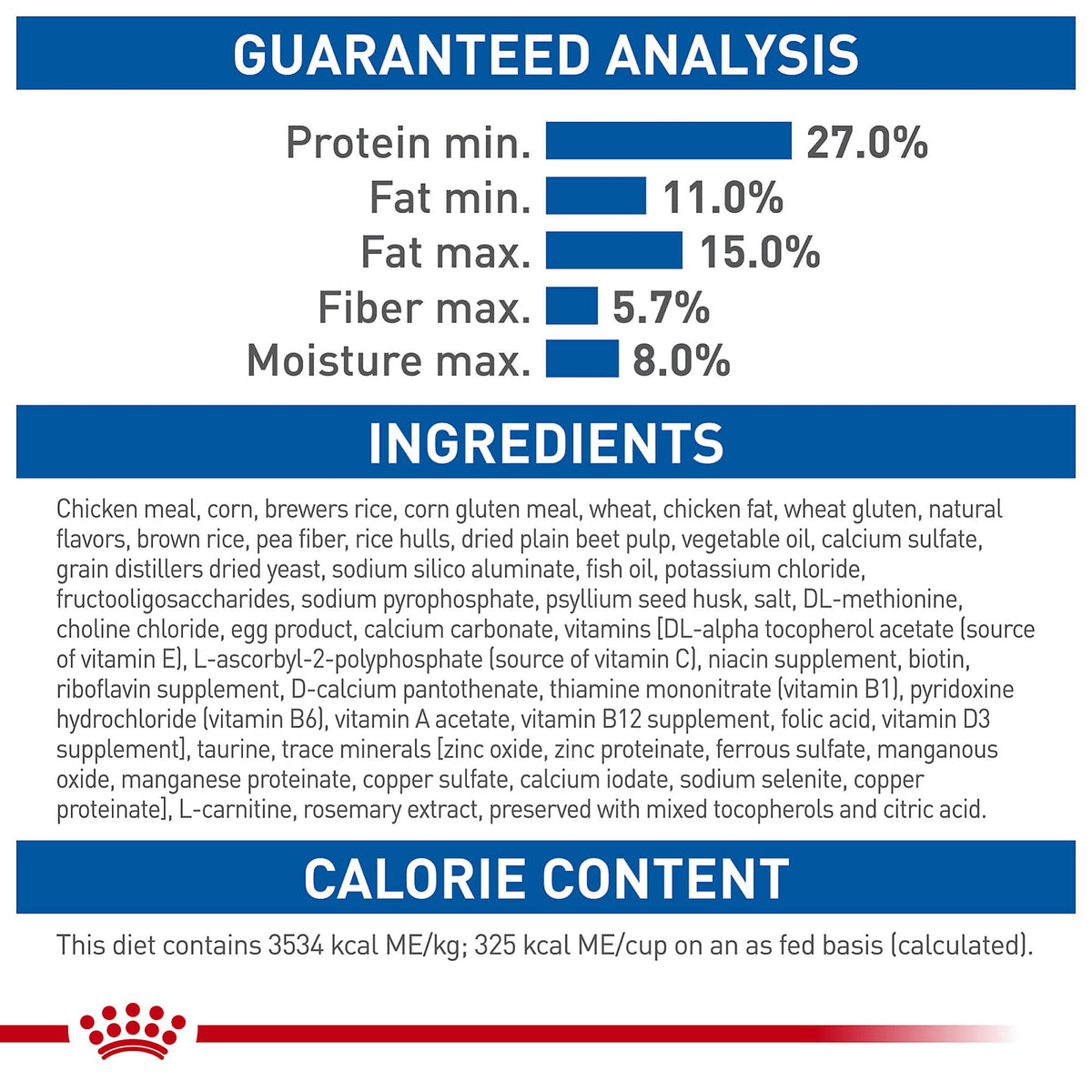 Royal Canin Feline Health Nutrition Indoor Dry Cat Food, 3 lb