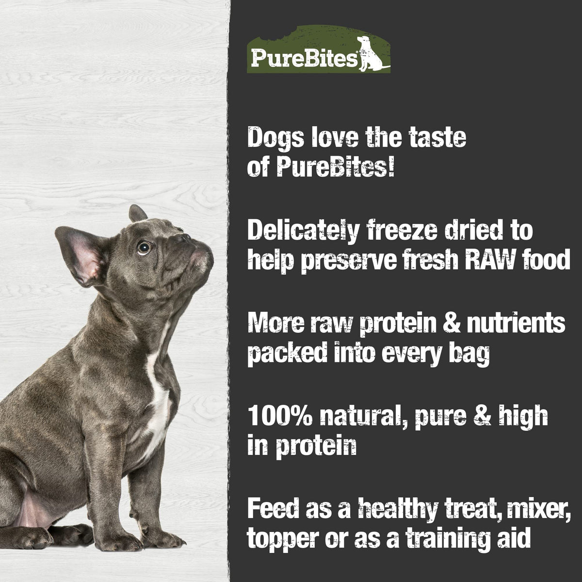 PureBites Freeze Dried Beef Liver Dog Treats, 1.2kg