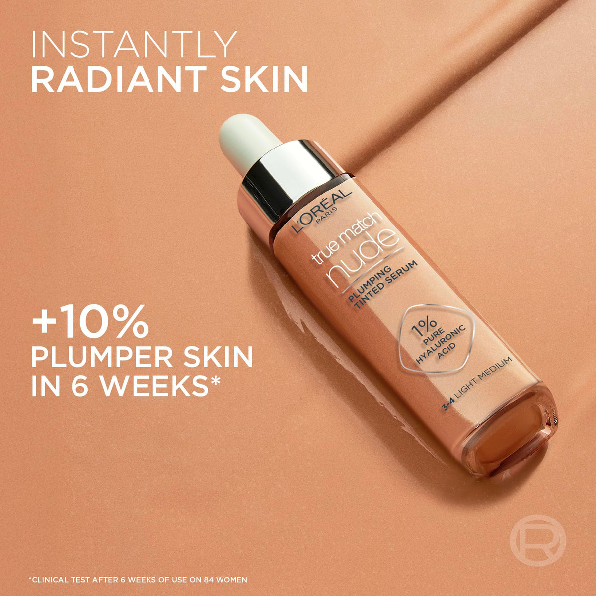 L'Oréal Paris True Match Nude Hyaluronic Foundation, Very Light, 30mL