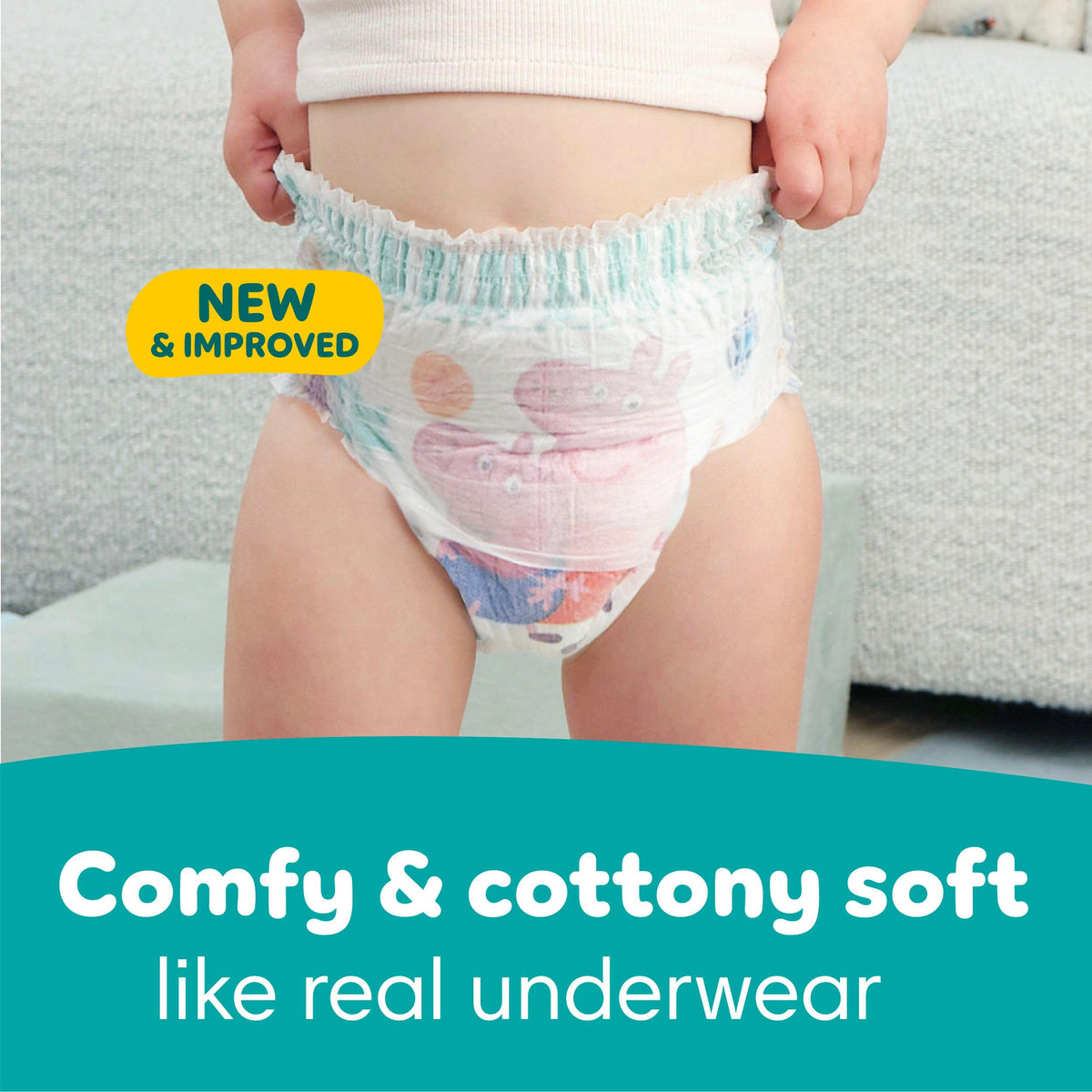 Pampers Easy Ups Girls & Boys Training Pants, Size 7 (5T6T), 70 Count