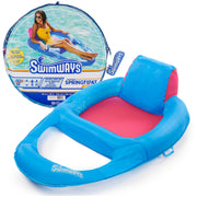 SwimWays Spring Float Recliner Pool Lounger, Ages 15 and Up