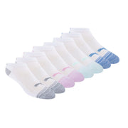 PUMA Women's Low Cut Socks, White, 9-11, 8 Pack
