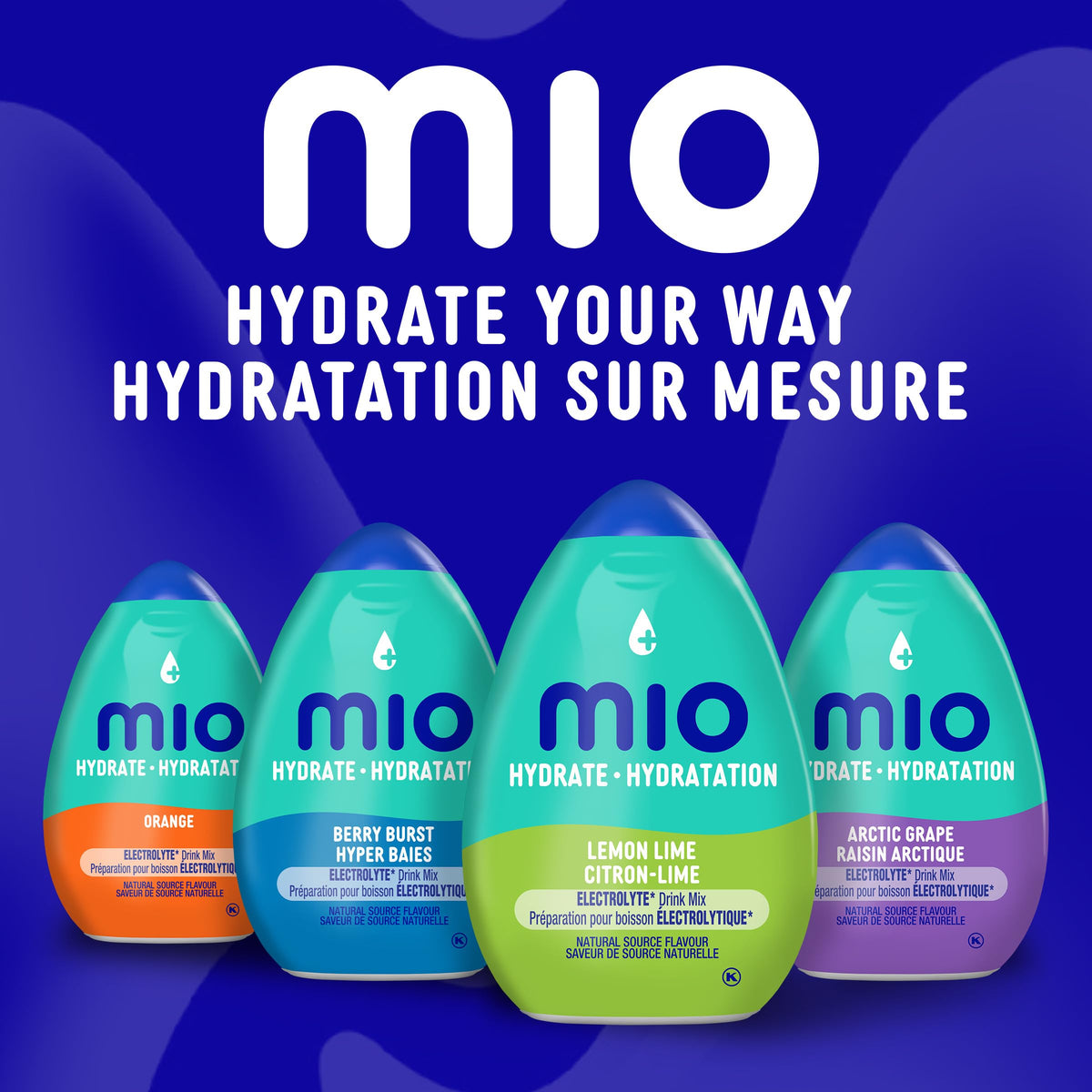 Mio Sport Lemon Lime Liquid Water Enhancer, 12 ct Case