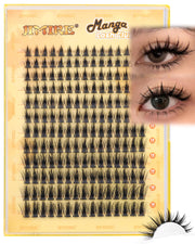 JIMIRE Natural Lash Clusters Extensions, 180 Pcs, D Curl