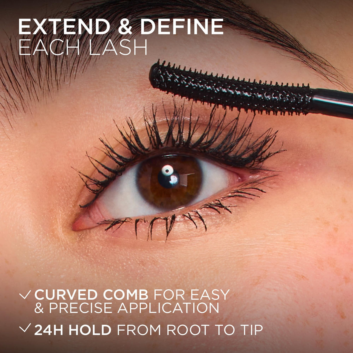 L'Oréal Paris Extensionist Mascara, Blackest Black, 9.9 ml