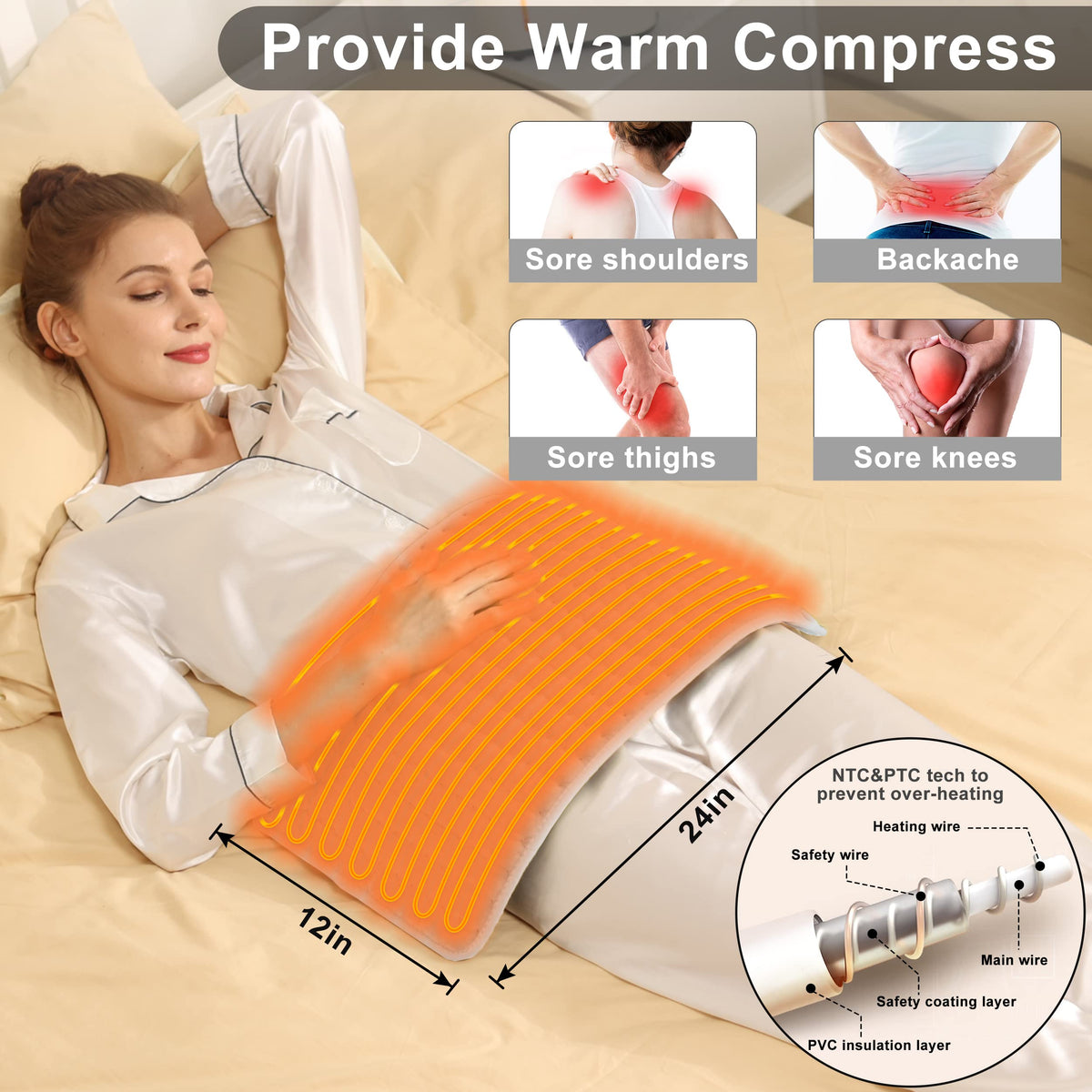 Electric Moist & Dry Heating Pad