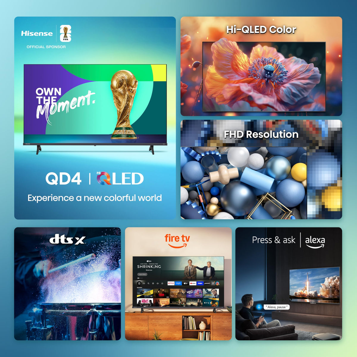 Hisense 40QD4SF 40-Inch Hi-QLED FHD Smart Fire TV