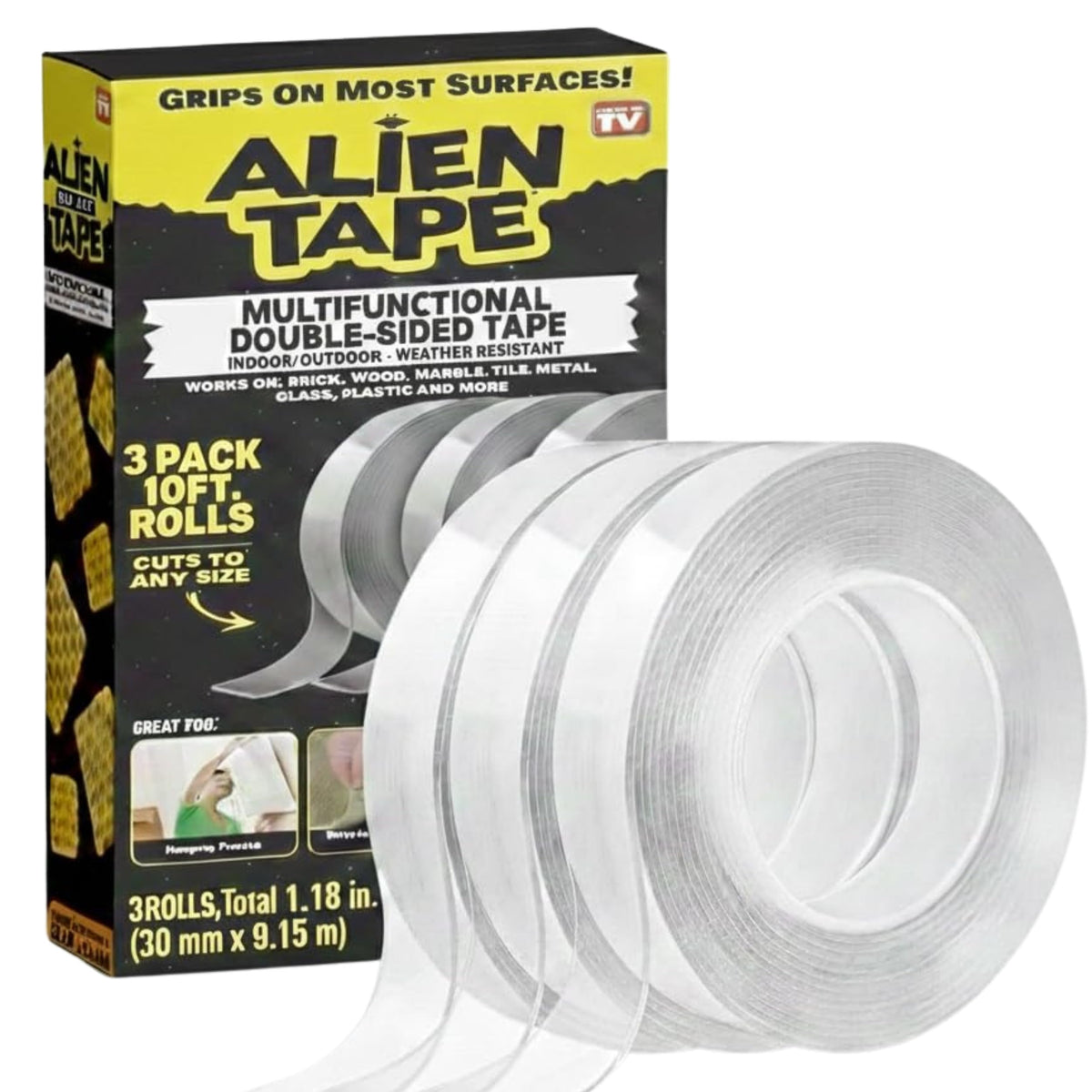 Alientape Nano Double-Sided Reusable Tape (Set of 3)