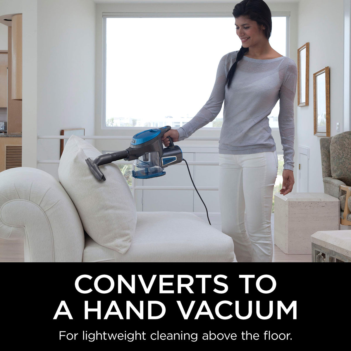 Shark Rocket Ultra-Lightweight Corded Stick Vacuum, Blue (HV300C)