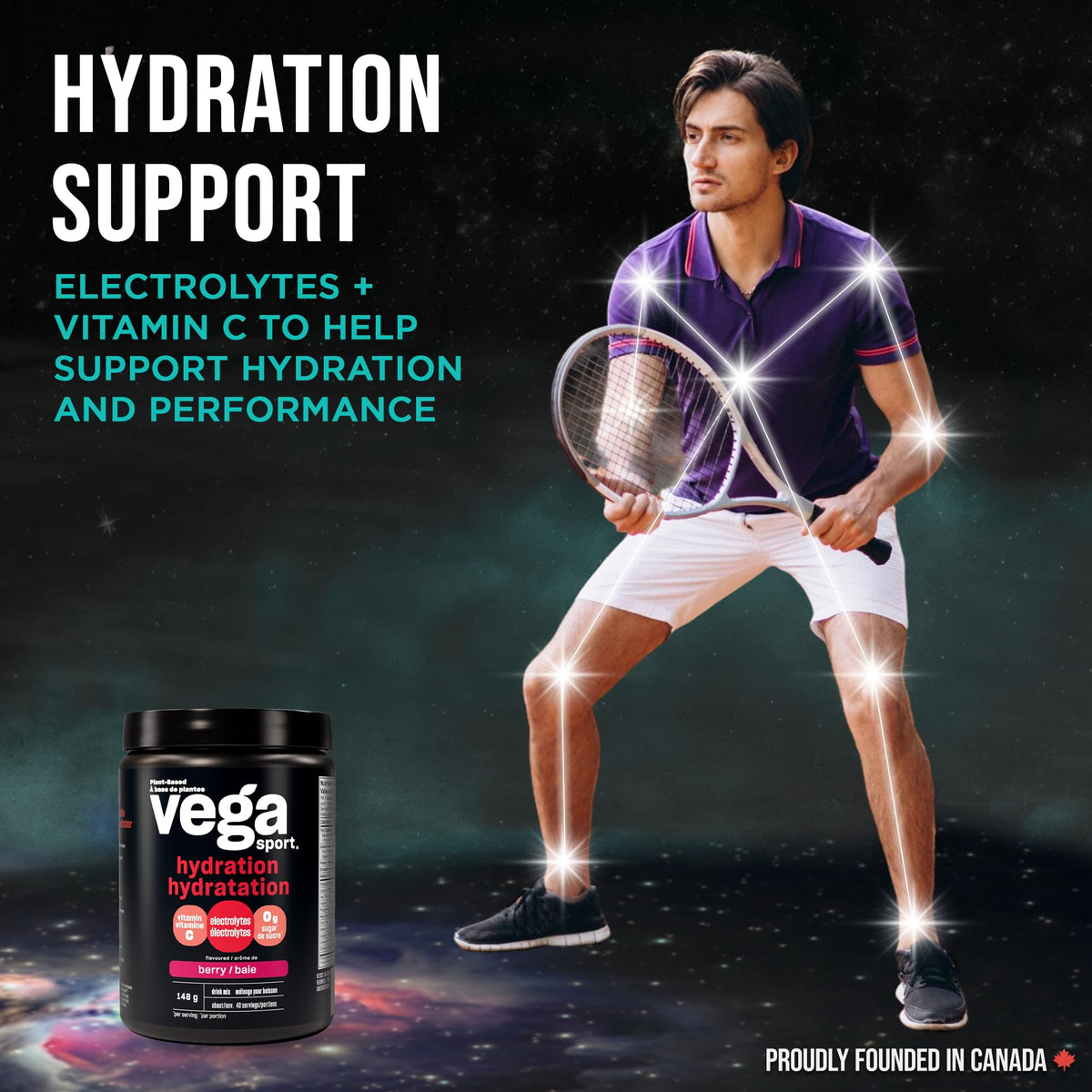 Vega Sport Electrolyte Powder, Sugar-Free Berry, 40 Servings, 148 g