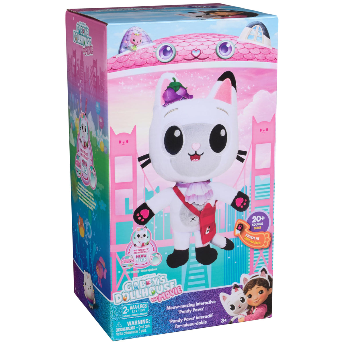 Gabby's Dollhouse Movie Meow-Mazing Pandy Paws Plush, Ages 3+