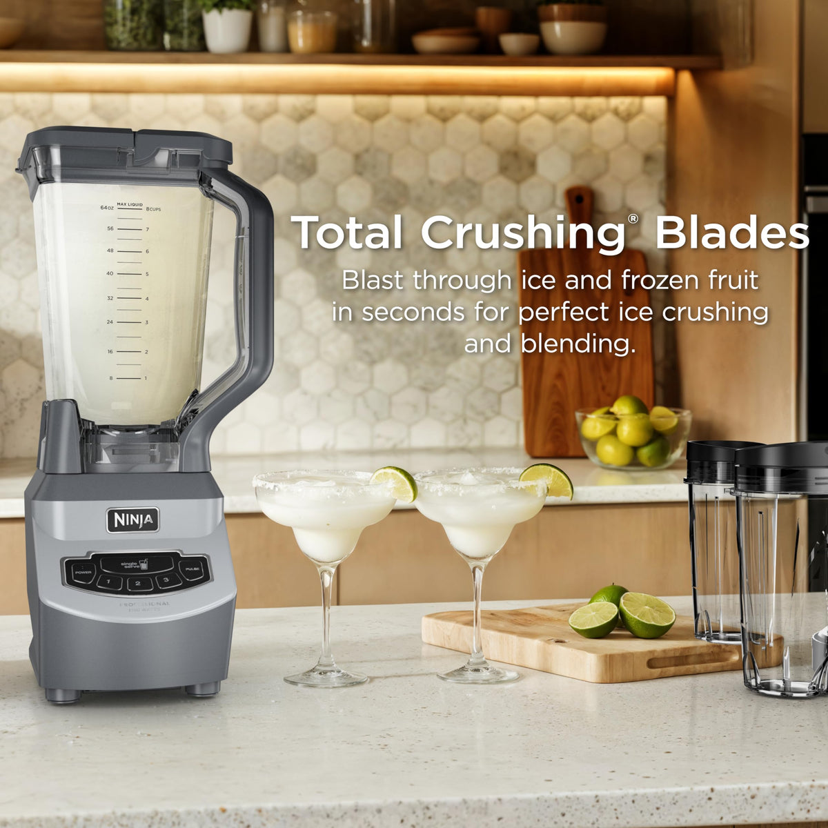 Ninja BL660C Professional 1100W Countertop Blender, Silver/Grey