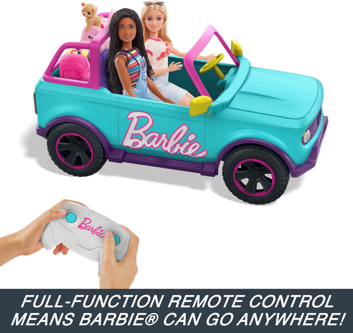 Hot Wheels Barbie RC SUV with Stickers