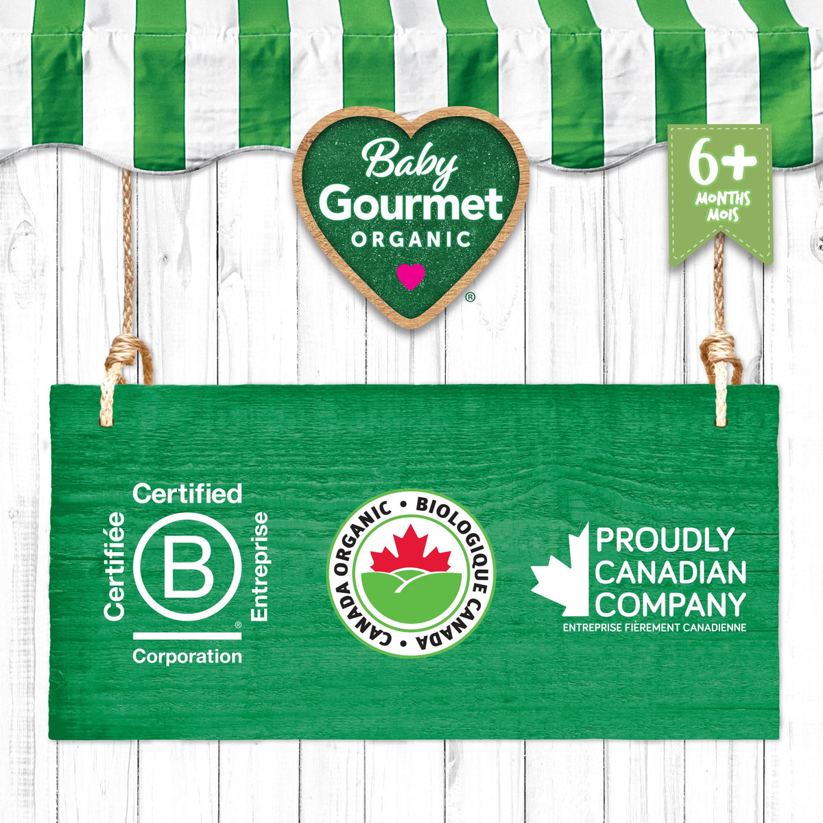 Baby Gourmet Banana Apple Kale Purée, 12 x 128 mL Pouches