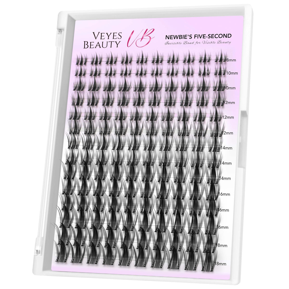 VEYESBEAUTY Manga Wispy Cluster Lashes, 8-16 mm